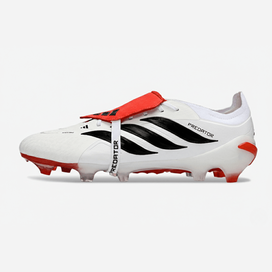 Chuteira Adidas Predator Elite FT 26 FG - Branca, Vermelha e Preta - Tevo Sports SPORT*