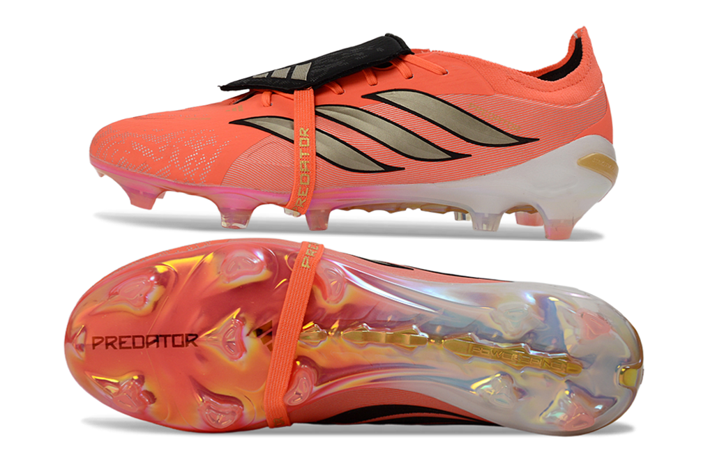 Chuteira Adidas Predator Elite FT 26 FG Copa do Mundo - Road to Glory Pack - Bege e Dourada - Tevo Sports SPORT*