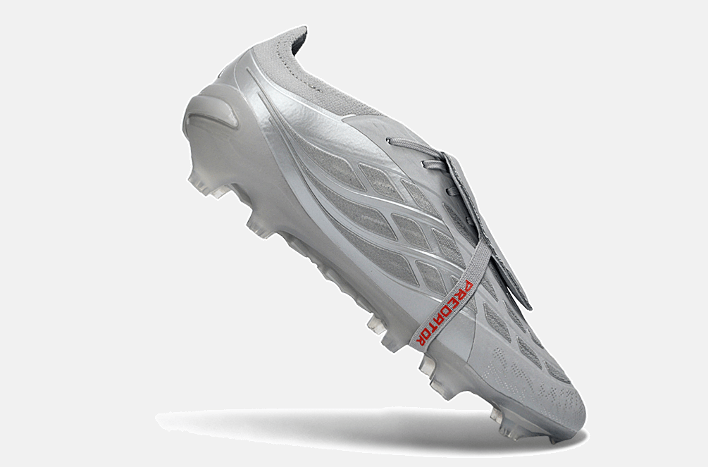 Chuteira Adidas Predator Elite FT 26 FG - Prateada e Branca - Tevo Sports SPORT*