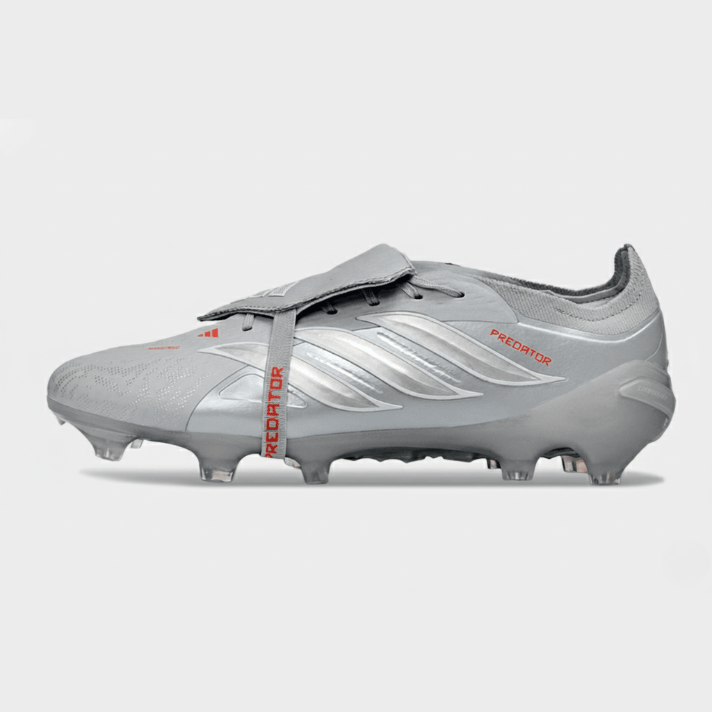 Chuteira Adidas Predator Elite FT 26 FG - Prateada e Branca - Tevo Sports SPORT*