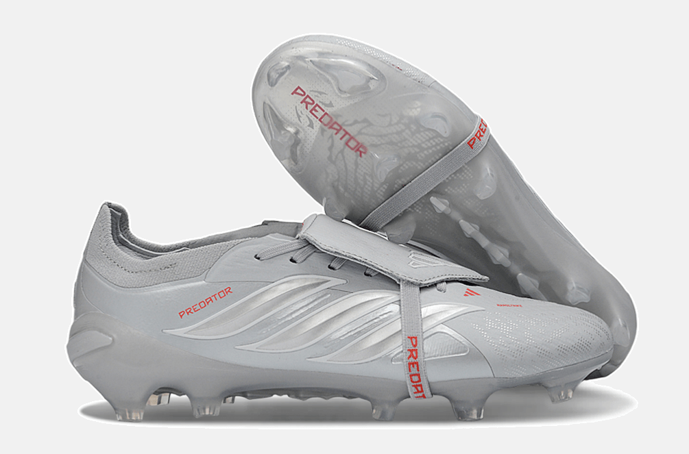 Chuteira Adidas Predator Elite FT 26 FG - Prateada e Branca - Tevo Sports SPORT*