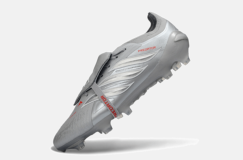 Chuteira Adidas Predator Elite FT 26 FG - Prateada e Branca - Tevo Sports SPORT*