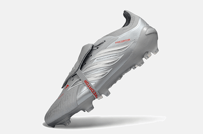 Chuteira Adidas Predator Elite FT 26 FG - Prateada e Branca - Tevo Sports SPORT*
