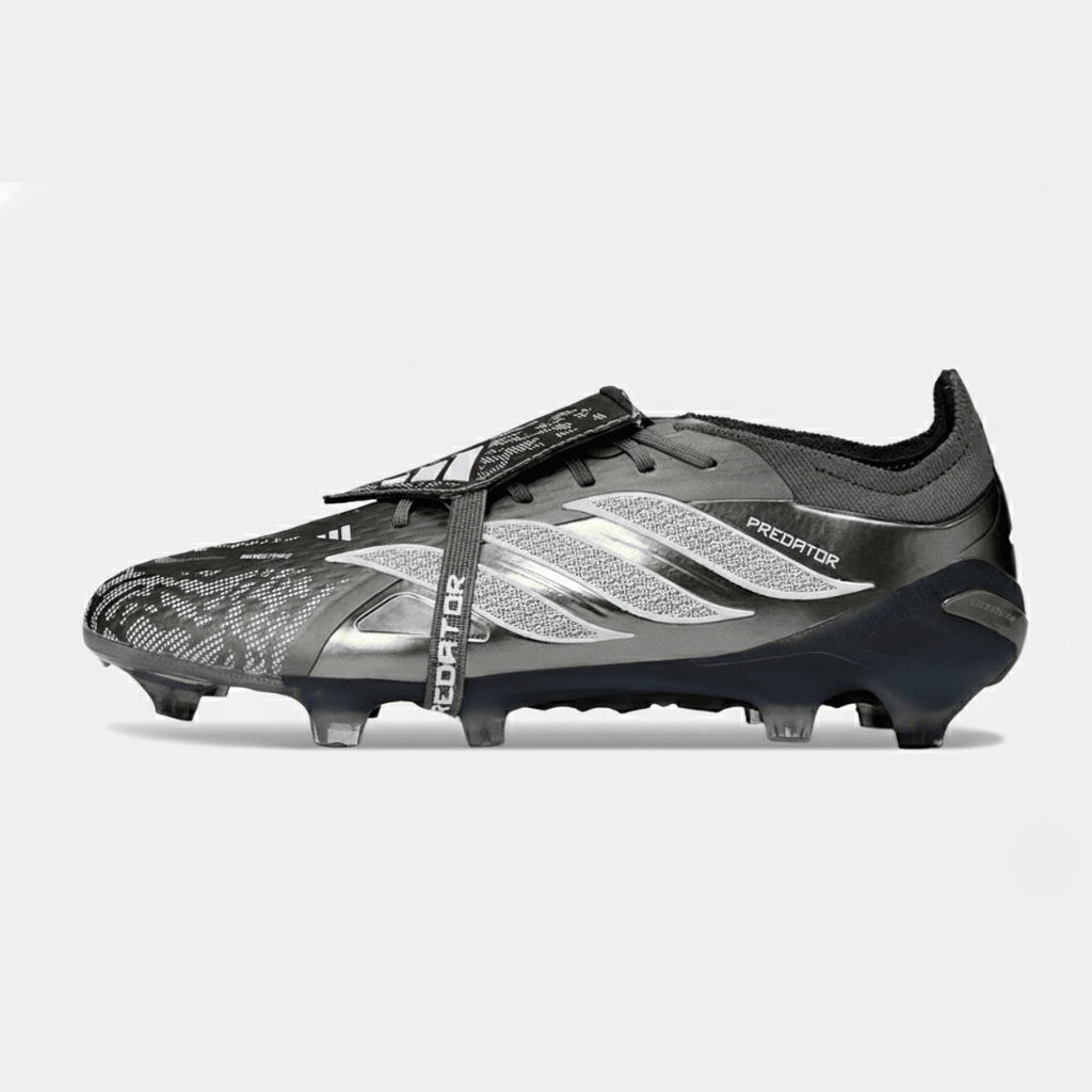 Chuteira Adidas Predator Elite FT 26 FG - Prateada e Preta - Tevo Sports SPORT*