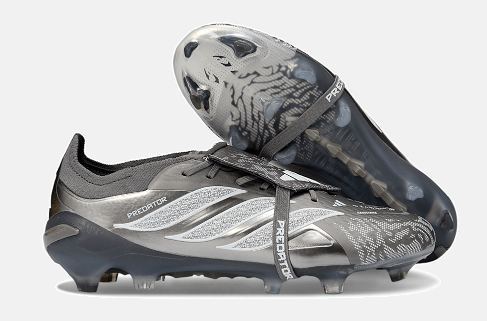 Chuteira Adidas Predator Elite FT 26 FG - Prateada e Preta - Tevo Sports SPORT*