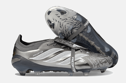 Chuteira Adidas Predator Elite FT 26 FG - Prateada e Preta - Tevo Sports SPORT*