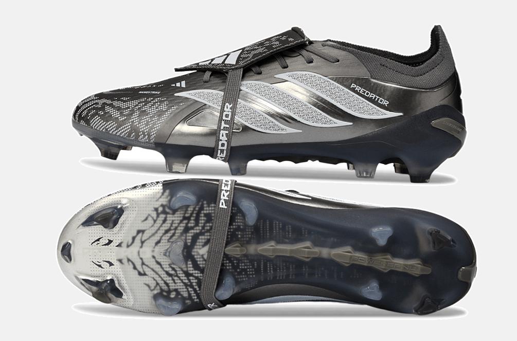 Chuteira Adidas Predator Elite FT 26 FG - Prateada e Preta - Tevo Sports SPORT*