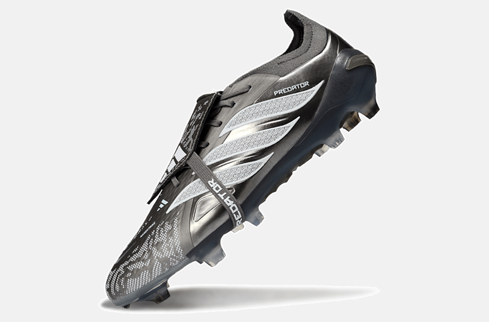 Chuteira Adidas Predator Elite FT 26 FG - Prateada e Preta - Tevo Sports SPORT*