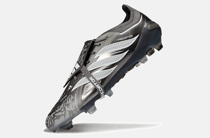 Chuteira Adidas Predator Elite FT 26 FG - Prateada e Preta - Tevo Sports SPORT*