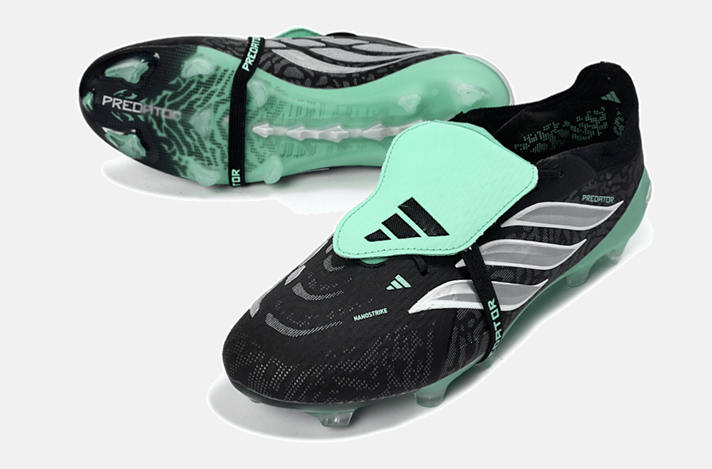 Chuteira Adidas Predator Elite FT 26 FG - Preta, Azul e Branca - Tevo Sports SPORT*