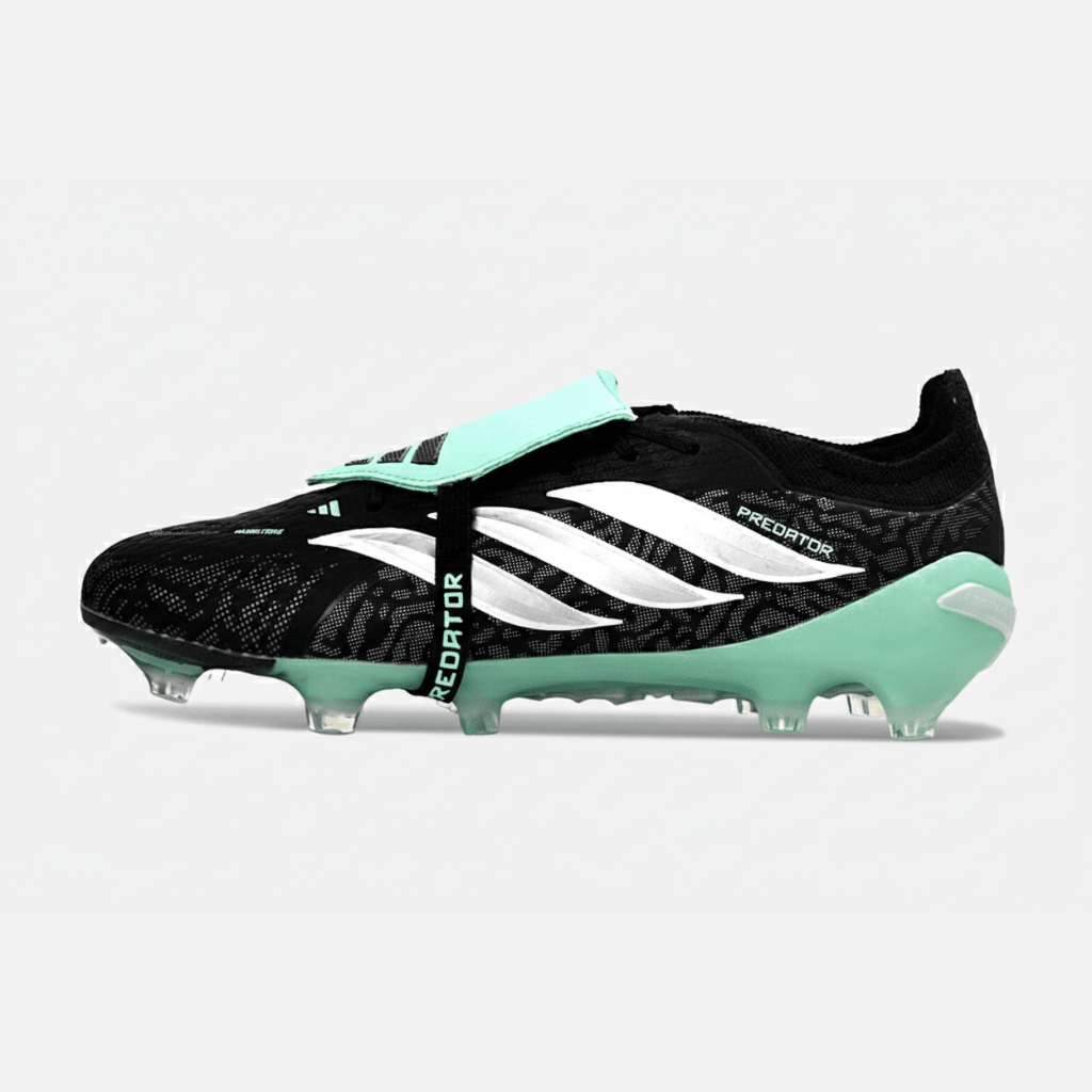 Chuteira Adidas Predator Elite FT 26 FG - Preta, Azul e Branca - Tevo Sports SPORT*