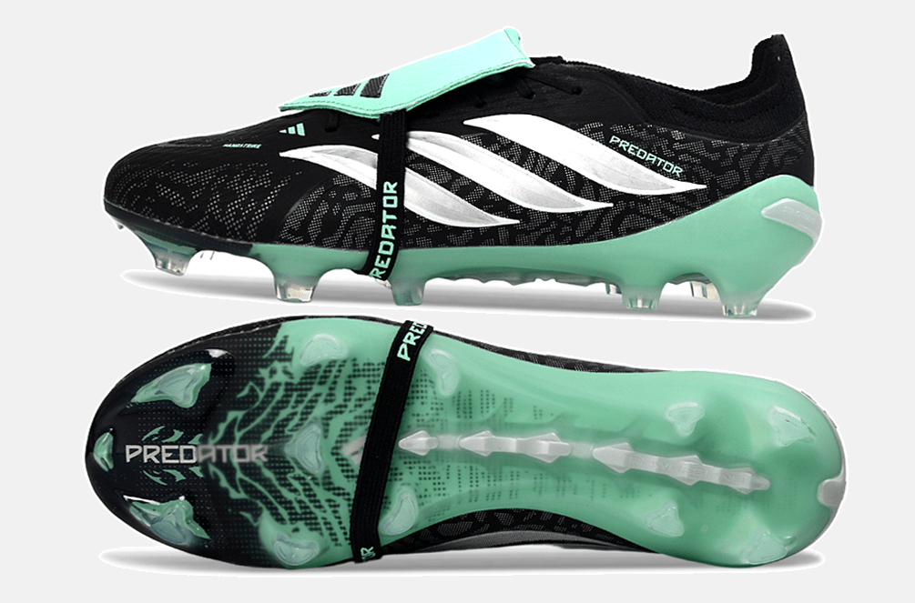 Chuteira Adidas Predator Elite FT 26 FG - Preta, Azul e Branca - Tevo Sports SPORT*