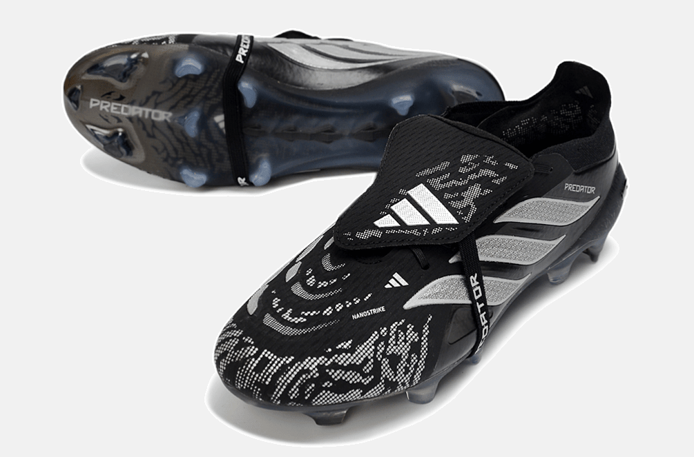 Chuteira Adidas Predator Elite FT 26 FG - Preta e Branca - Tevo Sports SPORT*