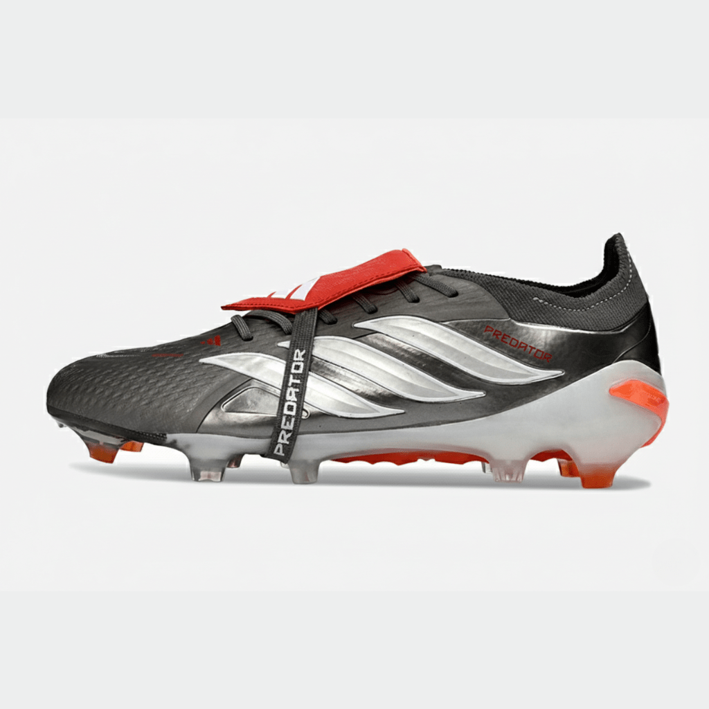 Chuteira Adidas Predator Elite FT 26 FG - Preta, Vermelha e Branca - Tevo Sports SPORT*