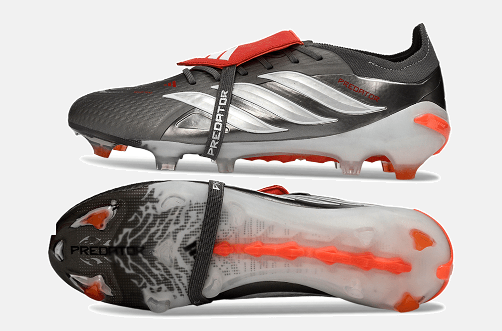 Chuteira Adidas Predator Elite FT 26 FG - Preta, Vermelha e Branca - Tevo Sports SPORT*