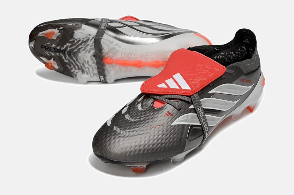 Chuteira Adidas Predator Elite FT 26 FG - Preta, Vermelha e Branca - Tevo Sports SPORT*