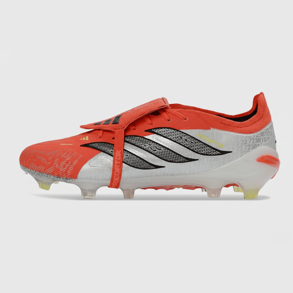 Chuteira Adidas Predator Elite FT 26 FG - Vermelha e Branca - Tevo Sports SPORT*