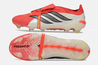 Chuteira Adidas Predator Elite FT 26 FG - Vermelha e Branca - Tevo Sports SPORT*