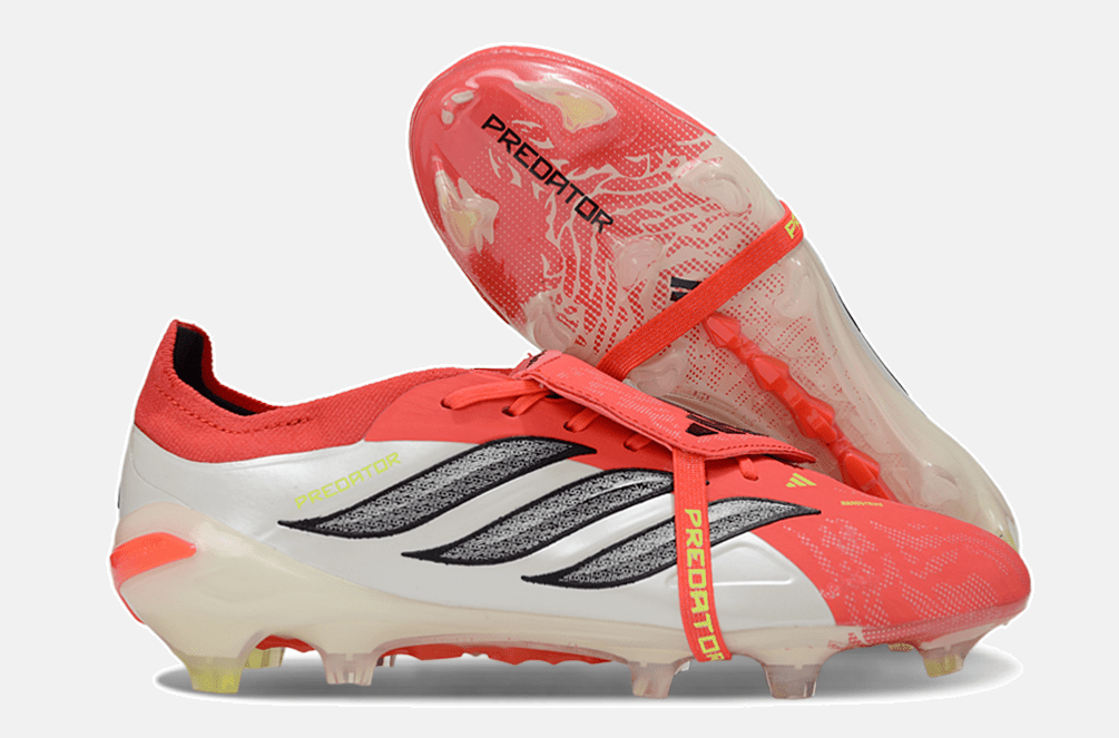 Chuteira Adidas Predator Elite FT 26 FG - Vermelha e Branca - Tevo Sports SPORT*