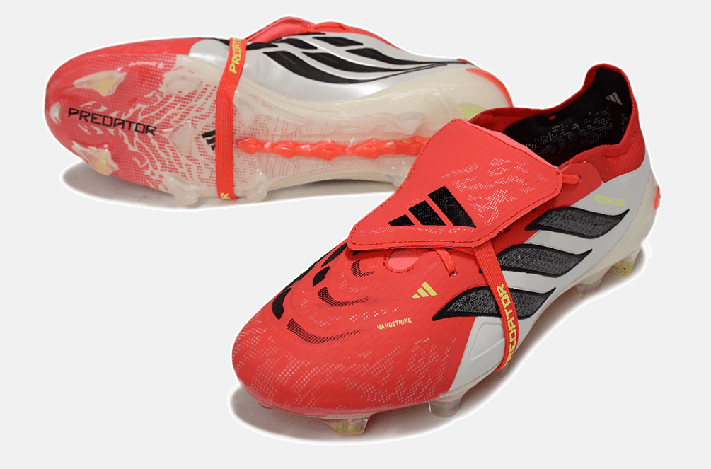 Chuteira Adidas Predator Elite FT 26 FG - Vermelha e Branca - Tevo Sports SPORT*