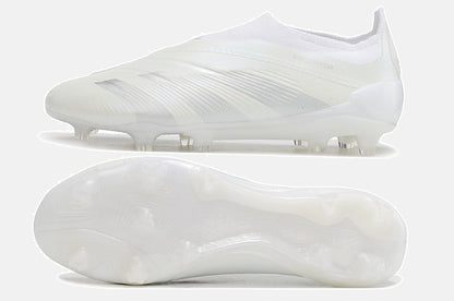 Chuteira Adidas Predator Elite Laceless FG - Branca - vista traseira