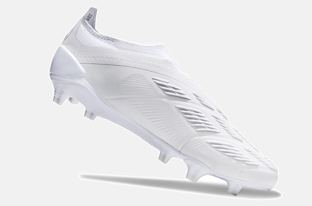 Chuteira Adidas Predator Elite Laceless FG - Branca - vista traseira