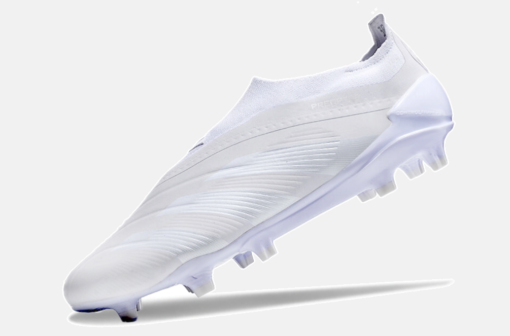 Chuteira Adidas Predator Elite Laceless FG - Branca - detalhe