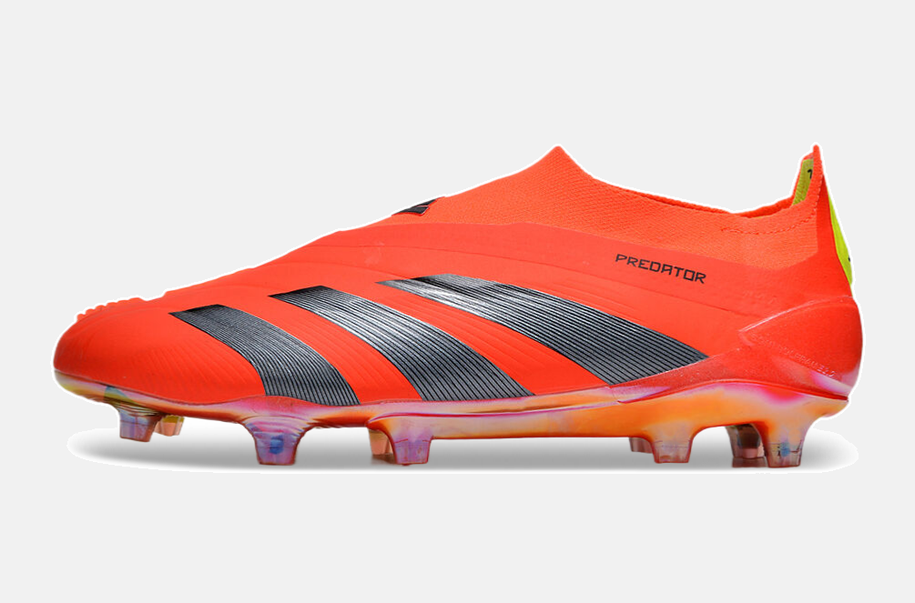 Chuteira Adidas Predator Elite Laceless FG - Laranja e Cinza - imagem 7