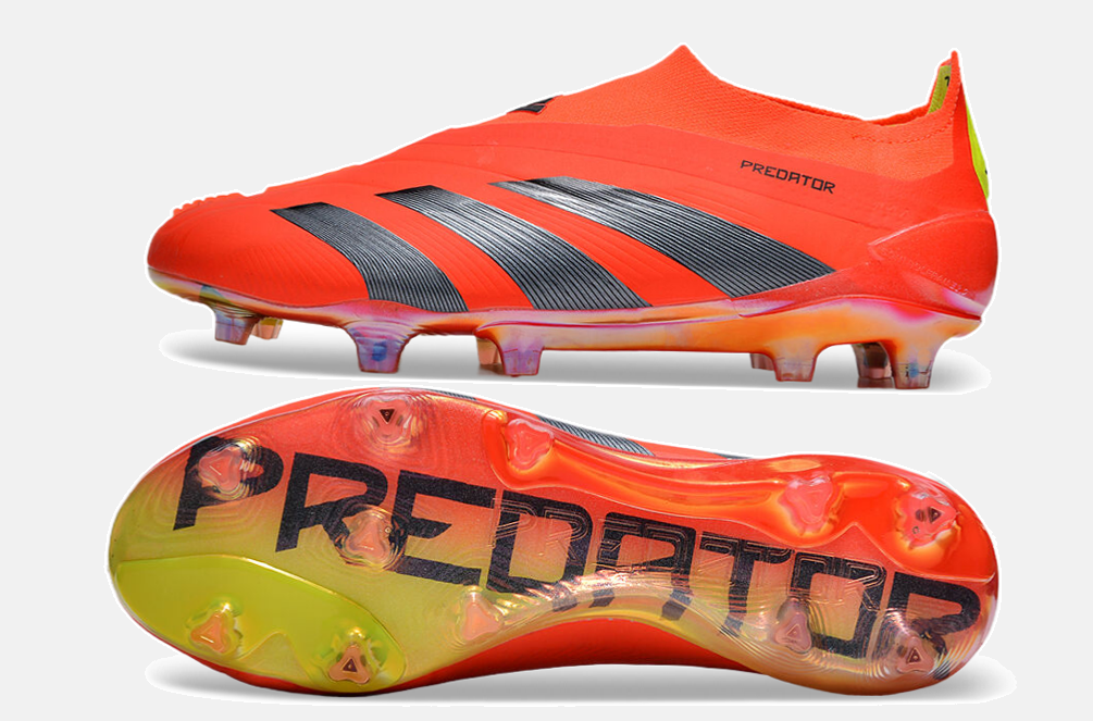 Chuteira Adidas Predator Elite Laceless FG - Laranja e Cinza - imagem 6