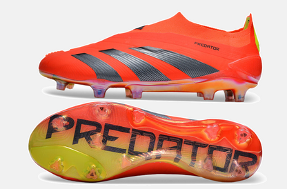Chuteira Adidas Predator Elite Laceless FG - Laranja e Cinza - imagem 6