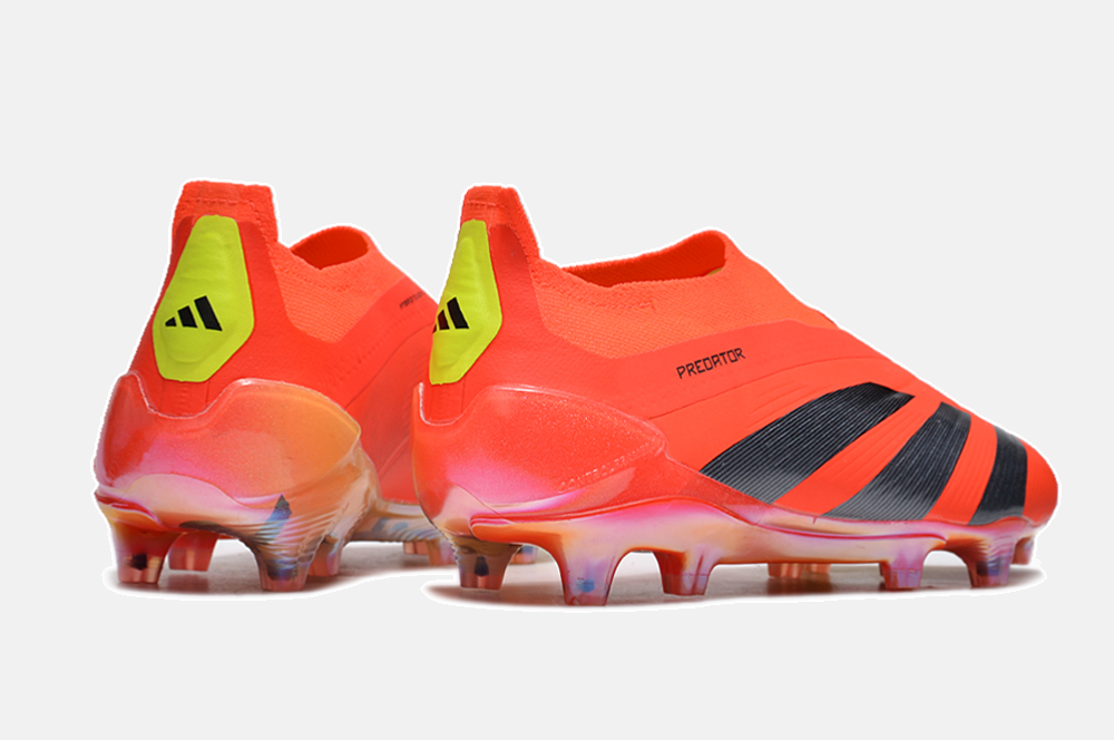 Chuteira Adidas Predator Elite Laceless FG - Laranja e Cinza - imagem 5