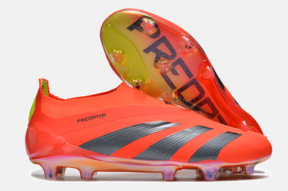 Chuteira Adidas Predator Elite Laceless FG - Laranja e Cinza - imagem 8