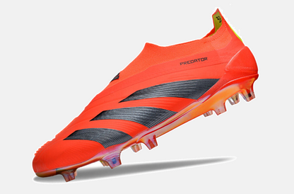 Chuteira Adidas Predator Elite Laceless FG - Laranja e Cinza - detalhe