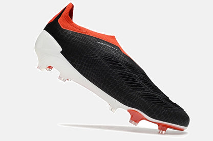 Chuteira Adidas Predator Elite Laceless FG - Preta, Branca e Vermelha - imagem 6