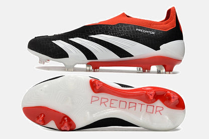 Chuteira Adidas Predator Elite Laceless FG - Preta, Branca e Vermelha - imagem 5