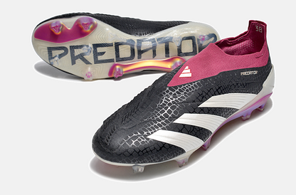 Chuteira Adidas Predator Elite Laceless FG - Preta e Branca - imagem 4