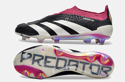 Chuteira Adidas Predator Elite Laceless FG - Preta e Branca - imagem 6