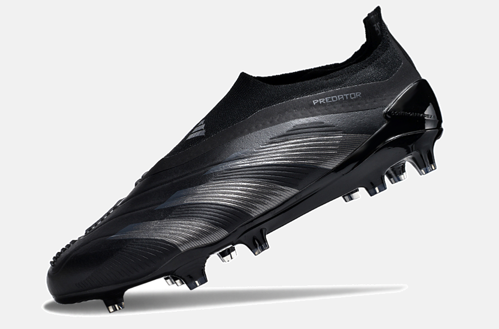 Chuteira Adidas Predator Elite Laceless FG - Preta - vista traseira