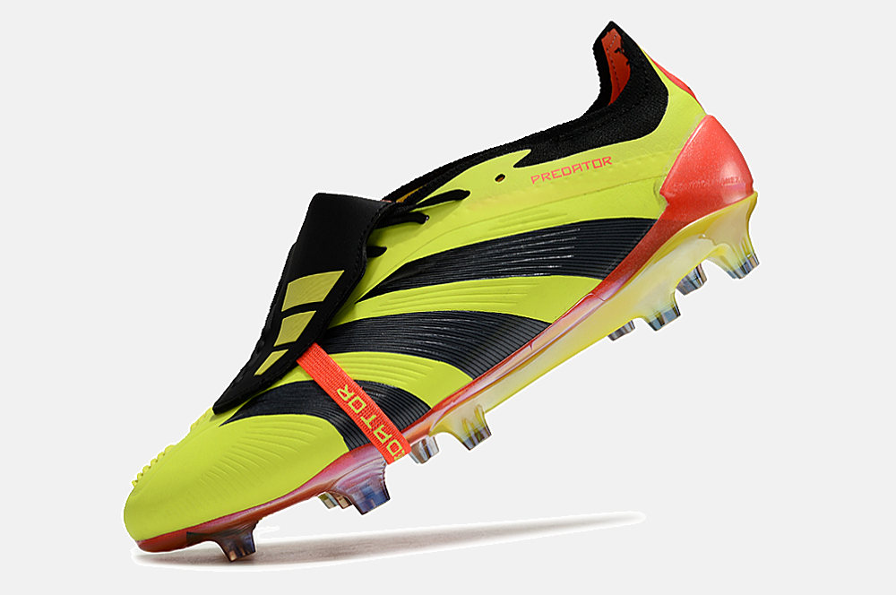 Chuteira Adidas Predator Elite Tongue FG - Amarela e Preta - detalhe