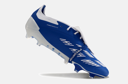Chuteira Adidas Predator Elite Tongue FG - Azul e Branca - imagem 4