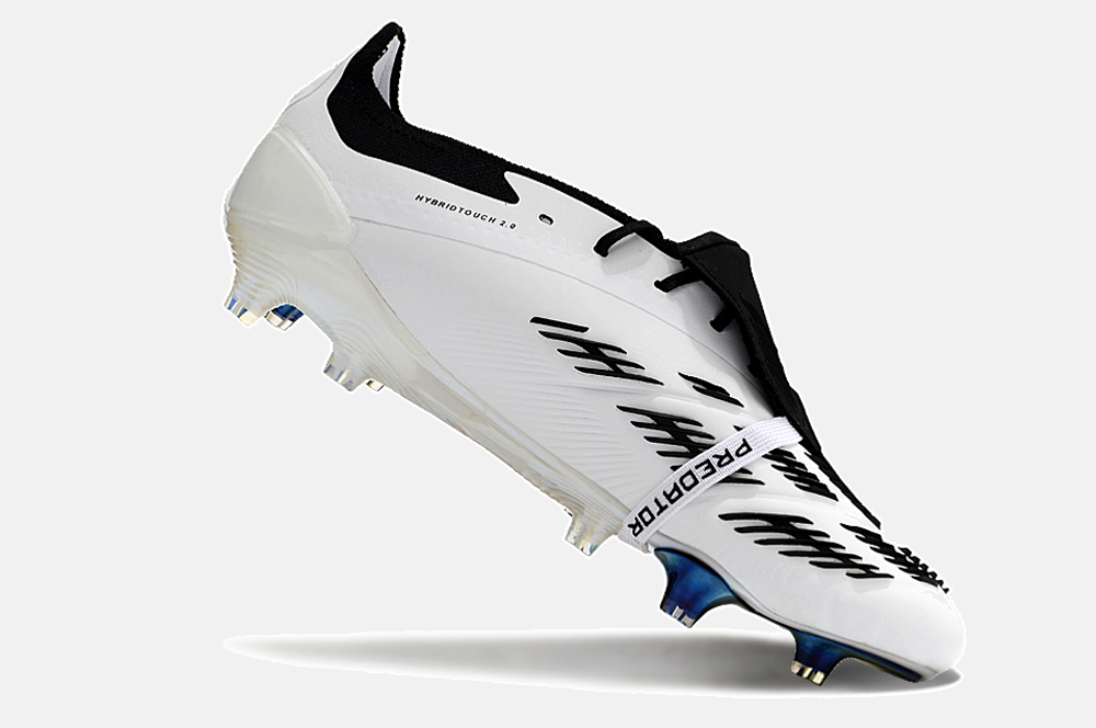 Chuteira Adidas Predator Elite Tongue FG - Branca e Dourada - imagem 6