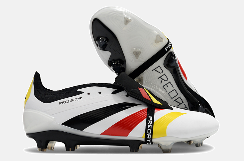 Chuteira Adidas Predator Elite Tongue FG - Branca e Preta - imagem 8