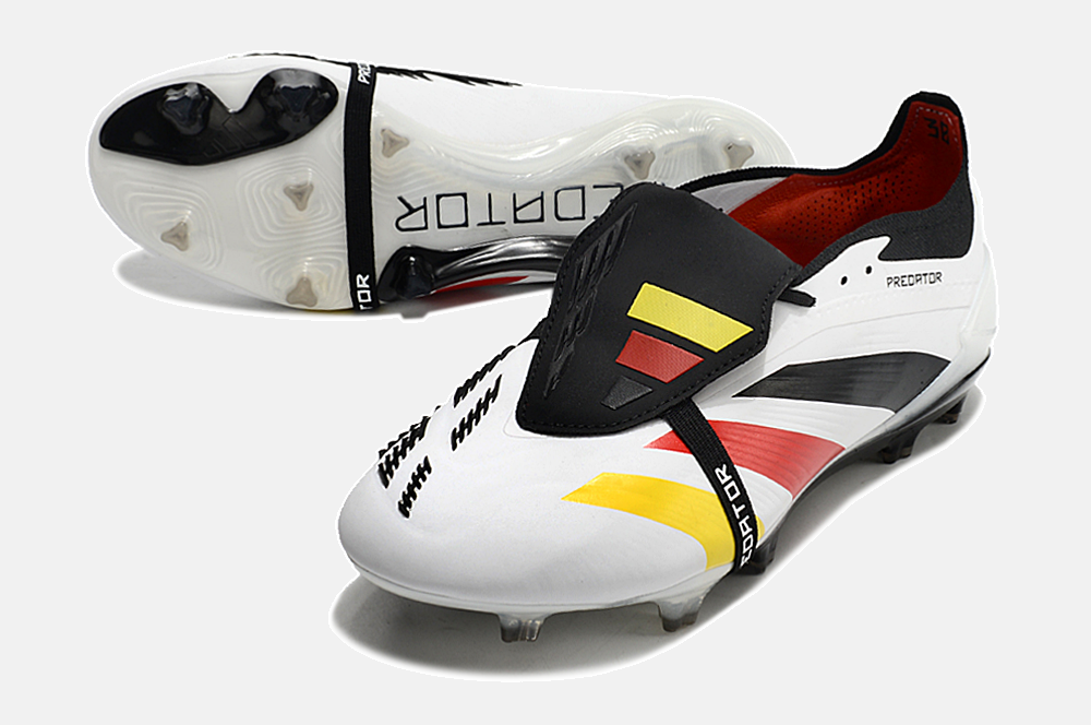 Chuteira Adidas Predator Elite Tongue FG - Branca e Preta - imagem 5