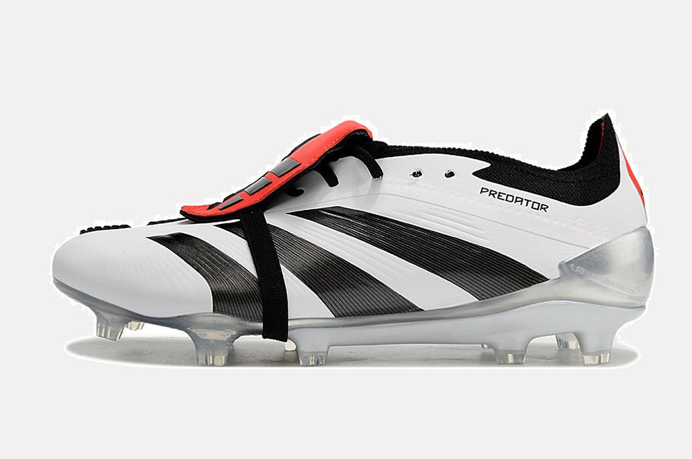 Chuteira Adidas Predator Elite Tongue FG - Branca e Preta - imagem 7