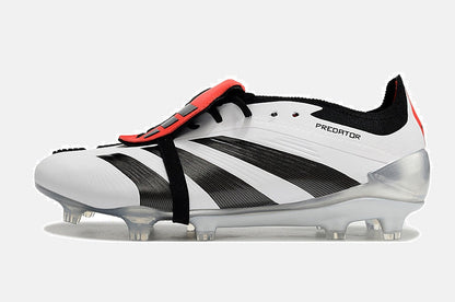 Chuteira Adidas Predator Elite Tongue FG - Branca e Preta - imagem 7