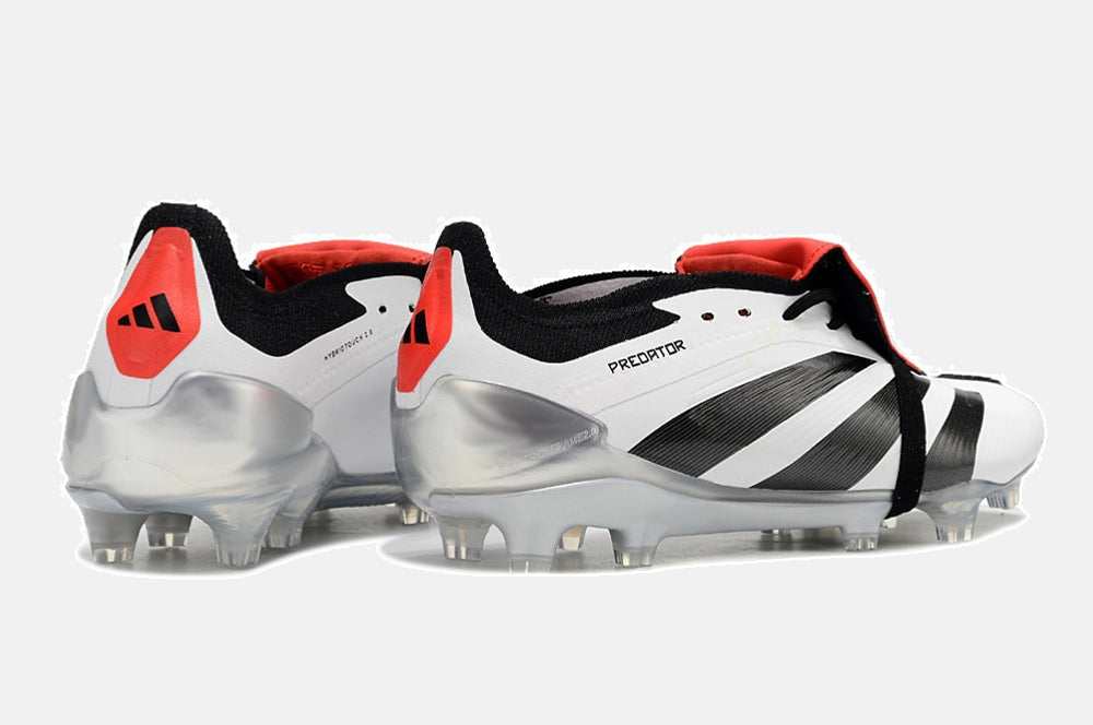 Chuteira Adidas Predator Elite Tongue FG - Branca e Preta - detalhe