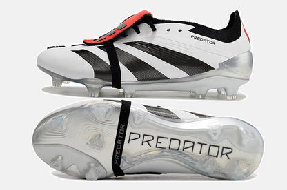 Chuteira Adidas Predator Elite Tongue FG - Branca e Preta - imagem 4