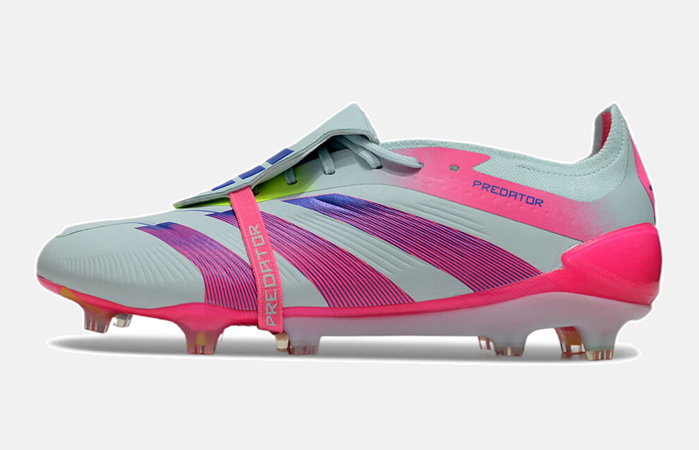 Chuteira Adidas Predator Elite Tongue FG - Branca e Rosa - imagem 6