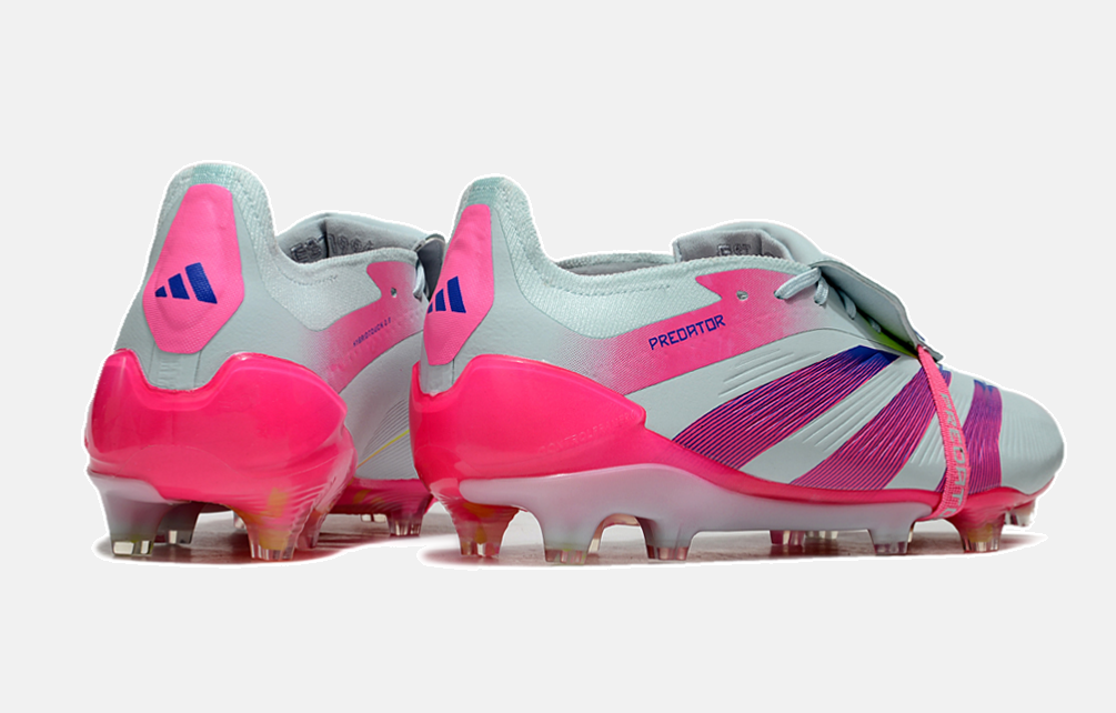 Chuteira Adidas Predator Elite Tongue FG - Branca e Rosa - imagem 7
