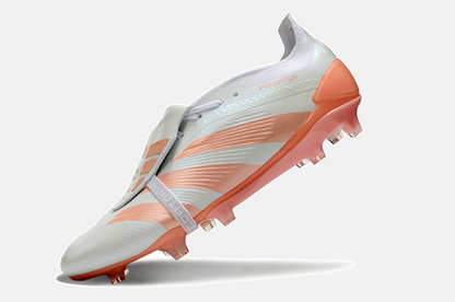 Chuteira Adidas Predator Elite Tongue FG - Branca e Salmão - imagem 6
